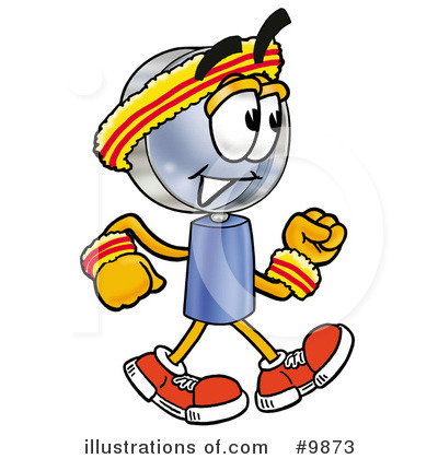 Royalty-Free (RF) Magnifying Glass Clipart Illustration by Mascot Junction - Stock Sample #9873