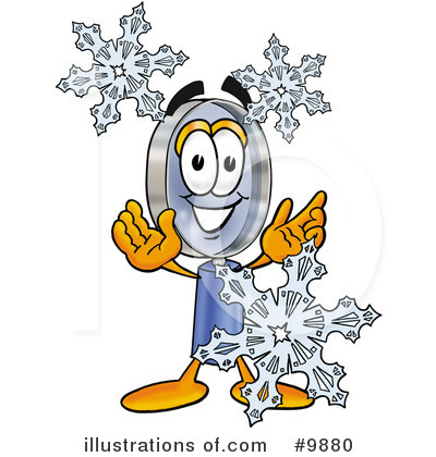 Royalty-Free (RF) Magnifying Glass Clipart Illustration by Mascot Junction - Stock Sample #9880