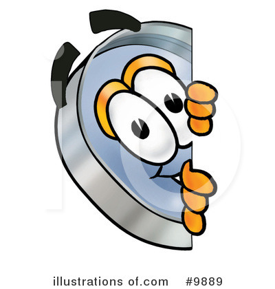Royalty-Free (RF) Magnifying Glass Clipart Illustration by Mascot Junction - Stock Sample #9889