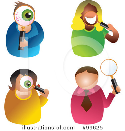 Royalty-Free (RF) Magnifying Glass Clipart Illustration by Prawny - Stock Sample #99625