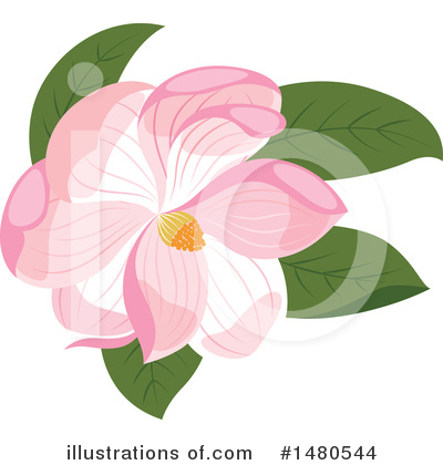 Magnolia Clipart #1480544 by Cherie Reve