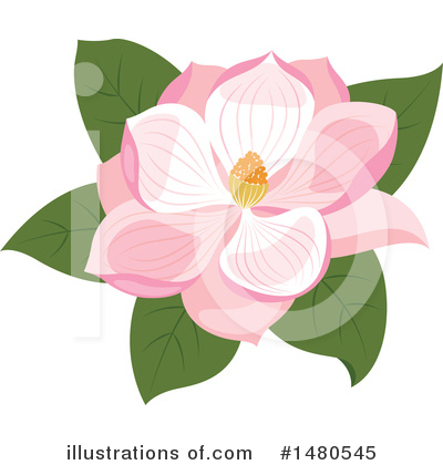 Magnolia Clipart #1480545 by Cherie Reve
