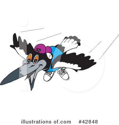 Royalty-Free (RF) Magpie Clipart Illustration by Dennis Holmes Designs - Stock Sample #42848