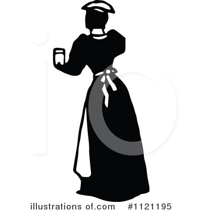 Maid Clipart #1121195 by Prawny Vintage