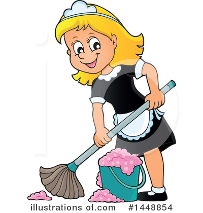 Housekeeper Clipart #1448854 by visekart