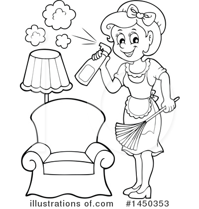 Royalty-Free (RF) Maid Clipart Illustration by visekart - Stock Sample #1450353
