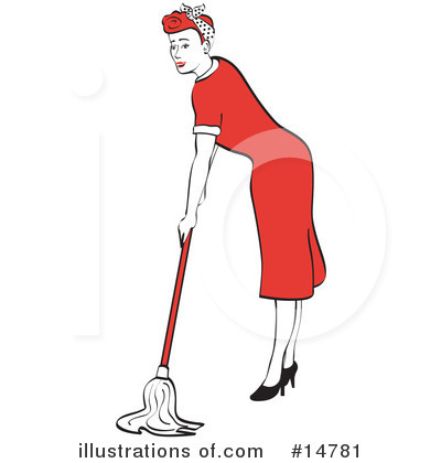 House Cleaning Clipart #14781 by Andy Nortnik