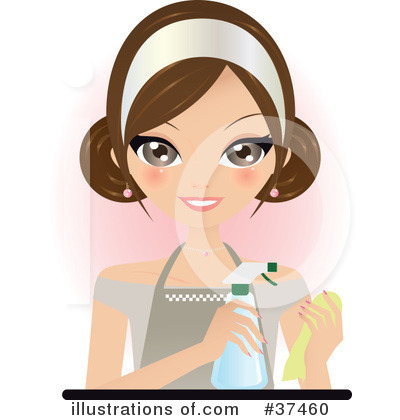 Royalty-Free (RF) Maid Clipart Illustration by Melisende Vector - Stock Sample #37460