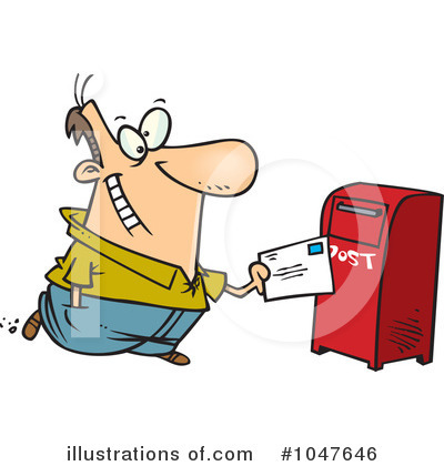 Royalty-Free (RF) Mail Clipart Illustration by toonaday - Stock Sample #1047646