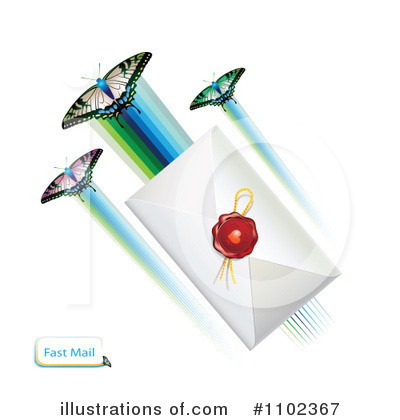 Royalty-Free (RF) Mail Clipart Illustration by merlinul - Stock Sample #1102367