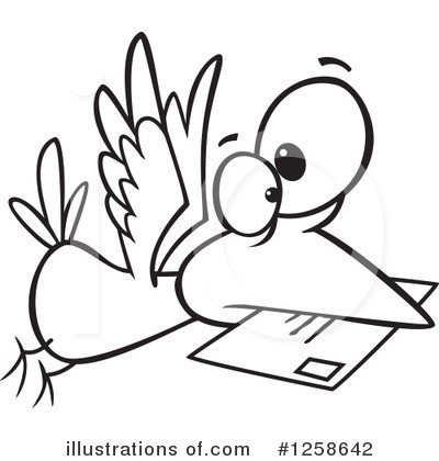 Royalty-Free (RF) Mail Clipart Illustration by toonaday - Stock Sample #1258642