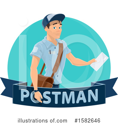 Mailman Clipart #1582646 by Vector Tradition SM