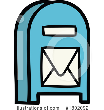 Royalty-Free (RF) Mail Clipart Illustration by lineartestpilot - Stock Sample #1802092