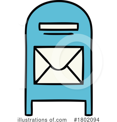 Royalty-Free (RF) Mail Clipart Illustration by lineartestpilot - Stock Sample #1802094