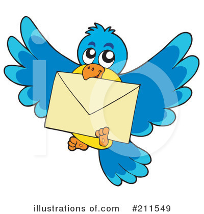 Royalty-Free (RF) Mail Clipart Illustration by visekart - Stock Sample #211549