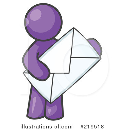 Royalty-Free (RF) Mail Clipart Illustration by Leo Blanchette - Stock Sample #219518
