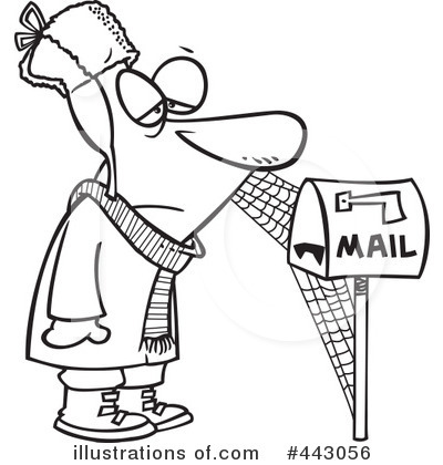 Royalty-Free (RF) Mail Clipart Illustration by toonaday - Stock Sample #443056