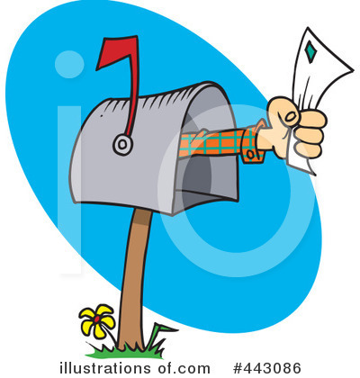 Royalty-Free (RF) Mail Clipart Illustration by toonaday - Stock Sample #443086