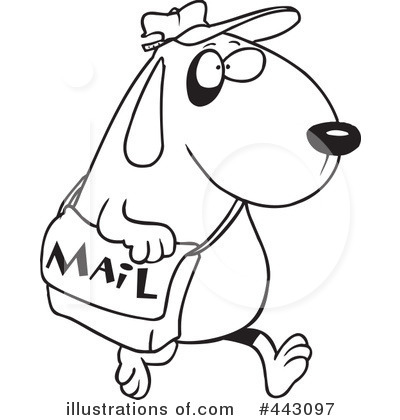 Royalty-Free (RF) Mail Clipart Illustration by toonaday - Stock Sample #443097