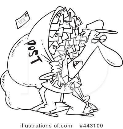 Postal Worker Clipart #443100 by toonaday