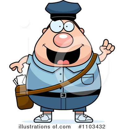 Royalty-Free (RF) Mail Man Clipart Illustration by Cory Thoman - Stock Sample #1103432