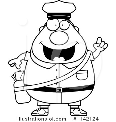 Royalty-Free (RF) Mail Man Clipart Illustration by Cory Thoman - Stock Sample #1142124