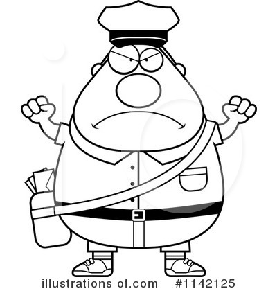 Royalty-Free (RF) Mail Man Clipart Illustration by Cory Thoman - Stock Sample #1142125