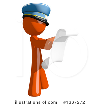 Royalty-Free (RF) Mail Man Clipart Illustration by Leo Blanchette - Stock Sample #1367272