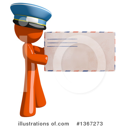 Royalty-Free (RF) Mail Man Clipart Illustration by Leo Blanchette - Stock Sample #1367273