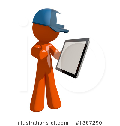 Royalty-Free (RF) Mail Man Clipart Illustration by Leo Blanchette - Stock Sample #1367290