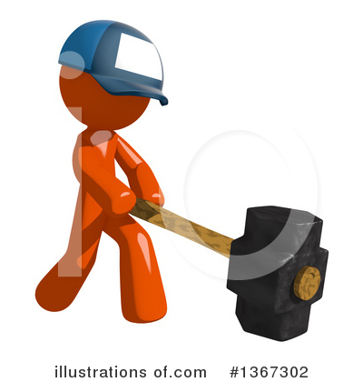 Royalty-Free (RF) Mail Man Clipart Illustration by Leo Blanchette - Stock Sample #1367302
