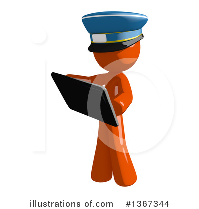 Royalty-Free (RF) Mail Man Clipart Illustration by Leo Blanchette - Stock Sample #1367344