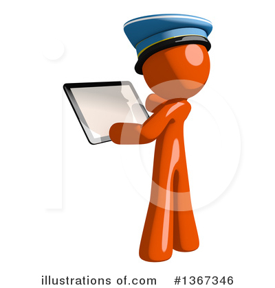 Royalty-Free (RF) Mail Man Clipart Illustration by Leo Blanchette - Stock Sample #1367346