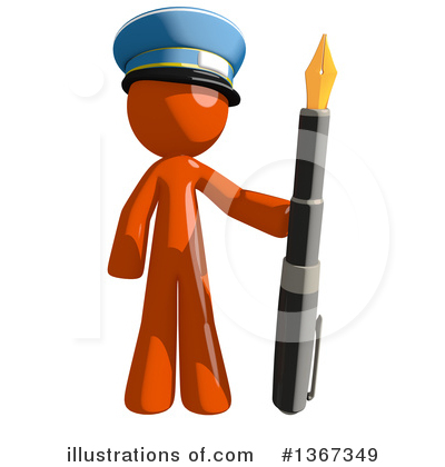 Royalty-Free (RF) Mail Man Clipart Illustration by Leo Blanchette - Stock Sample #1367349