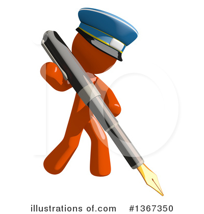 Royalty-Free (RF) Mail Man Clipart Illustration by Leo Blanchette - Stock Sample #1367350