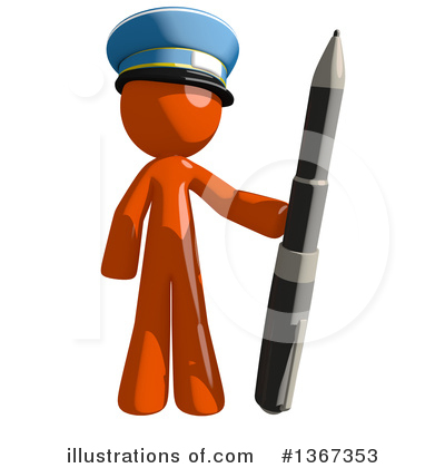 Royalty-Free (RF) Mail Man Clipart Illustration by Leo Blanchette - Stock Sample #1367353
