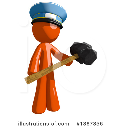 Royalty-Free (RF) Mail Man Clipart Illustration by Leo Blanchette - Stock Sample #1367356