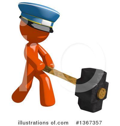 Royalty-Free (RF) Mail Man Clipart Illustration by Leo Blanchette - Stock Sample #1367357
