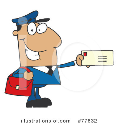 Royalty-Free (RF) Mail Man Clipart Illustration by Hit Toon - Stock Sample #77832