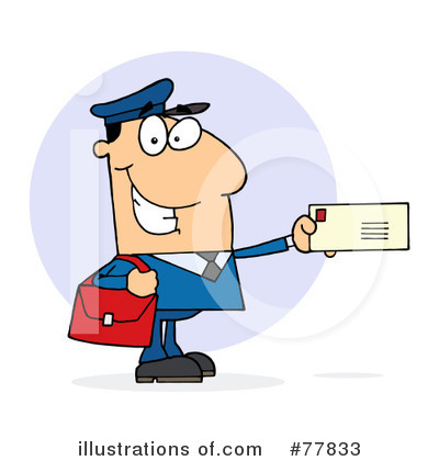 Royalty-Free (RF) Mail Man Clipart Illustration by Hit Toon - Stock Sample #77833