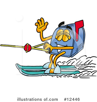 Water Skiing Clipart #12446 by Mascot Junction