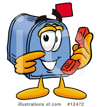 Royalty-Free (RF) Mailbox Character Clipart Illustration by Mascot Junction - Stock Sample #12472