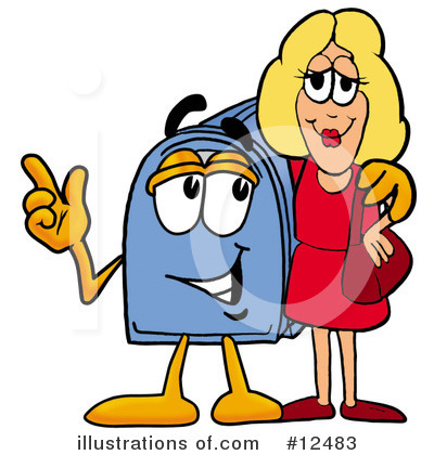 Royalty-Free (RF) Mailbox Character Clipart Illustration by Mascot Junction - Stock Sample #12483