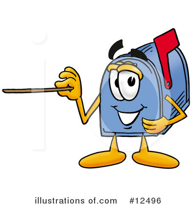 Royalty-Free (RF) Mailbox Character Clipart Illustration by Mascot Junction - Stock Sample #12496