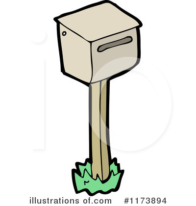 Royalty-Free (RF) Mailbox Clipart Illustration by lineartestpilot - Stock Sample #1173894