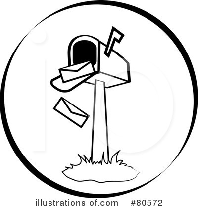 Royalty-Free (RF) Mailbox Clipart Illustration by Pams Clipart - Stock Sample #80572