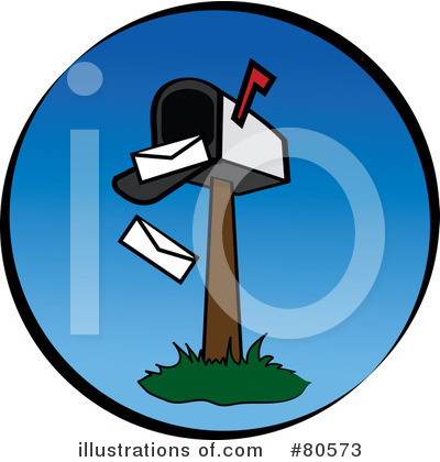 Royalty-Free (RF) Mailbox Clipart Illustration by Pams Clipart - Stock Sample #80573