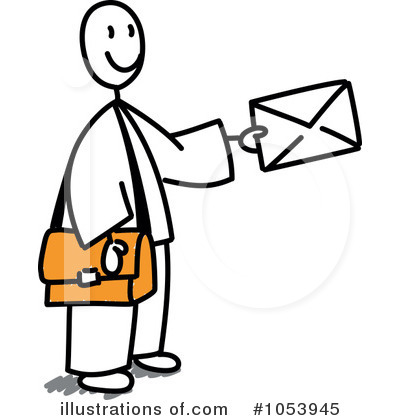 Royalty-Free (RF) Mailman Clipart Illustration by Frog974 - Stock Sample #1053945