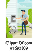 Mailman Clipart #1692809 by Vector Tradition SM