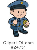 Mailman Clipart #24751 by AtStockIllustration